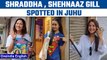 JUHU, MUMBAI: Shraddha Kapoor, Shehnaaz Gill and ridhima pandit spotted in juhu |Oneindia News* News