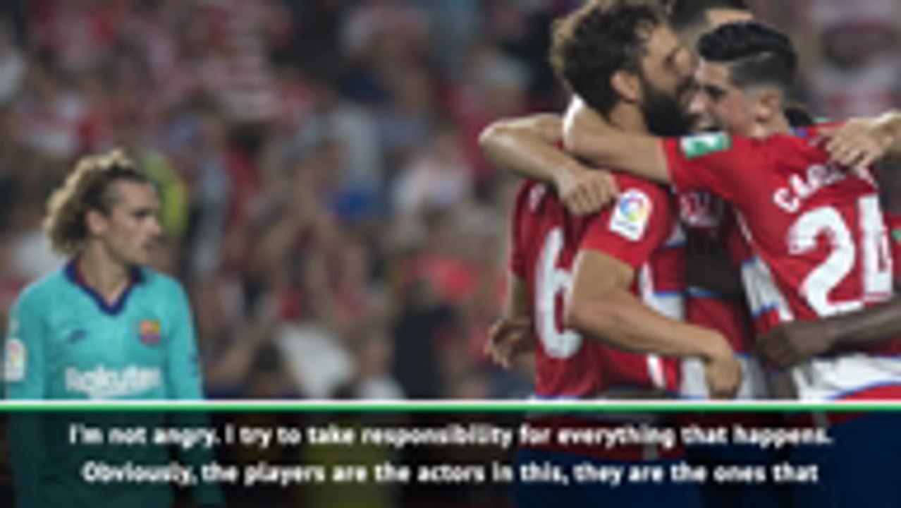 Blame me for Granada defeat says Barca boss Valverde