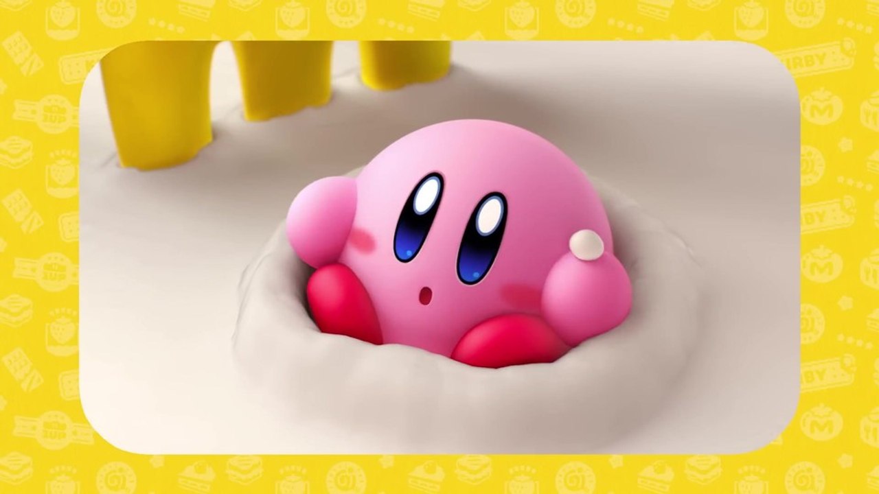 Kirby's Dream Buffet - Rollt durch den neuen Übersichtstrailer und futtert Erdbeeren