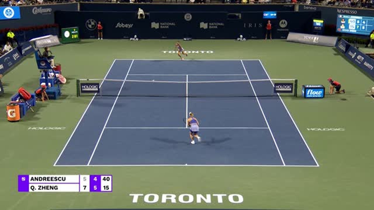 Toronto - Zheng renverse la Canadienne Andreescu
