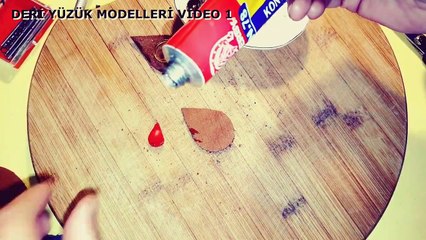 DERİ İŞLEME TAKI TASARIMLARI K _YÜZÜK MODELLERİ _KendinYap Video-1 #elsanatları #handicrafts