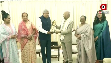 Download Video: Former President Ram Nath Kovind meet Vice President Jagdeep Dhankhar at Vice President's House