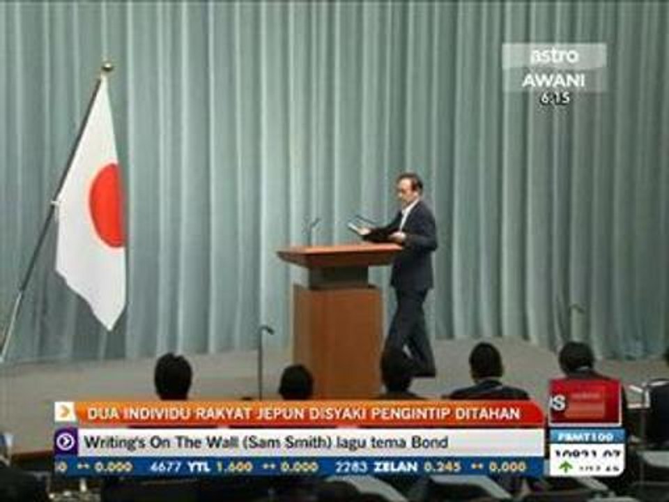 Dua individu rakyat Jepun disyaki pengintip ditahan