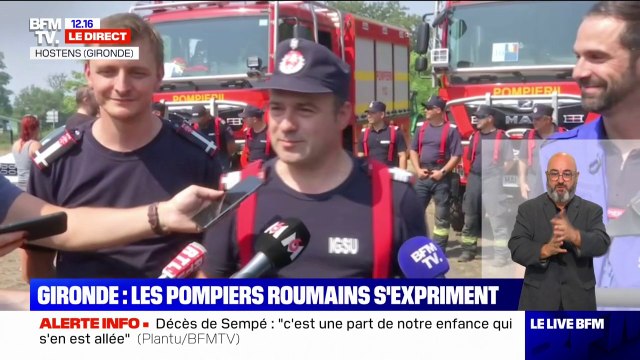 Nous sommes ici pour aider les Français : un pompier roumain s'exprime sur le front des incendies en Gironde