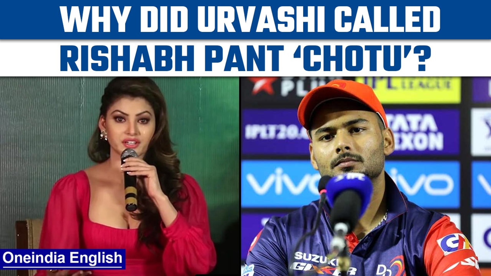 Rishabh Pant and Urvashi Rautela's war of words gets worse, Pant called  'Chotu' | OneindiaNews *News - video Dailymotion