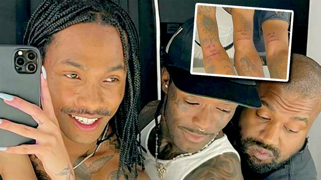 Kanye West Gets Matching Tattoo With Lil Uzi Vert And Steve Lacy