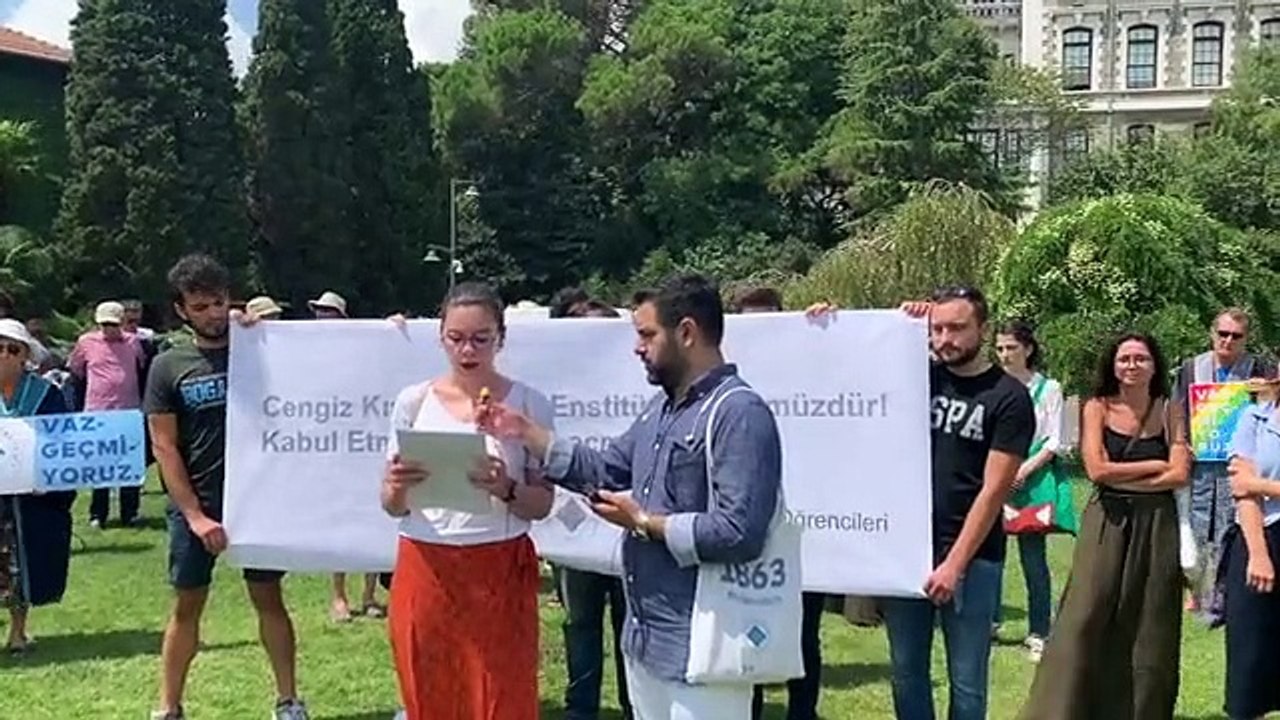 Boğaziçi Üniversitesi öğrencileri: AKP ve kayyumu sindirme politikalarına devam ediyor, kararı tanımıyoruz