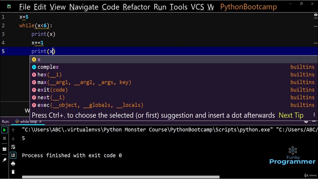 While loop in python