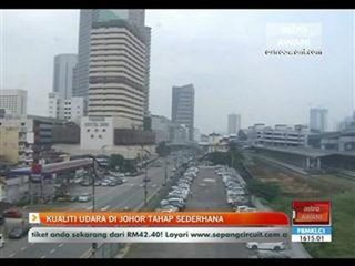 Kualiti udara di Johor tahap sederhana