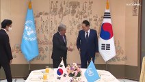 Guterres in Corea del Sud appoggia il disarmo nucleare di Pyongyang