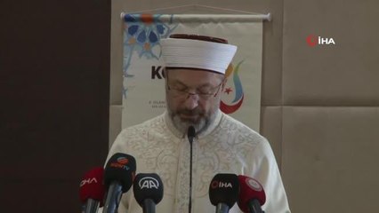 Diyanet İşleri Başkanı Erbaş, Uluslararası İslami Dayanışma Oyunları Sempozyumu'na katıldı