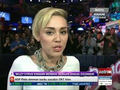 Miley Cyrus enggan berbaik dengan Sinead O'Connor