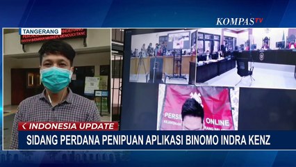 Скачать видео: Jalani Sidang Perdana Kasus Penipuan Binomo, Indra Kenz Terancam Hukuman 20 Tahun Penjara