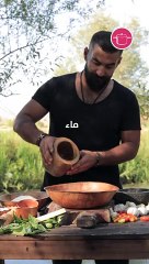 بيتزا على الحطب بطعم  لا يقاوم