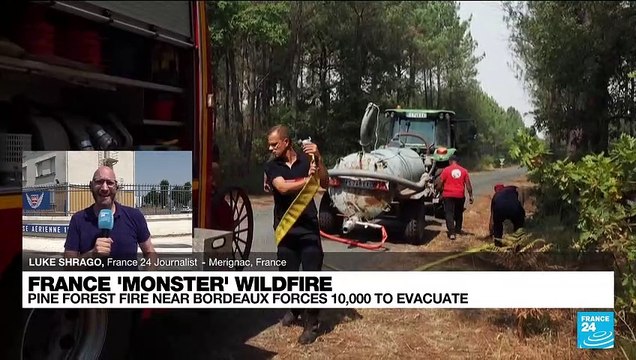 France: European firefighters join battle to stop wildfires