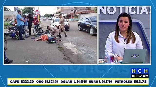 Colisión deja dos personas lesionadas en bo. Cabañas, Comayagua