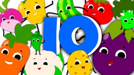 Ten Little Vegetables - Kids Learning Video and English Song for Children vegetable song kids