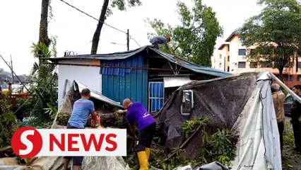 Strong winds and downpour leave trail of destruction in Johor