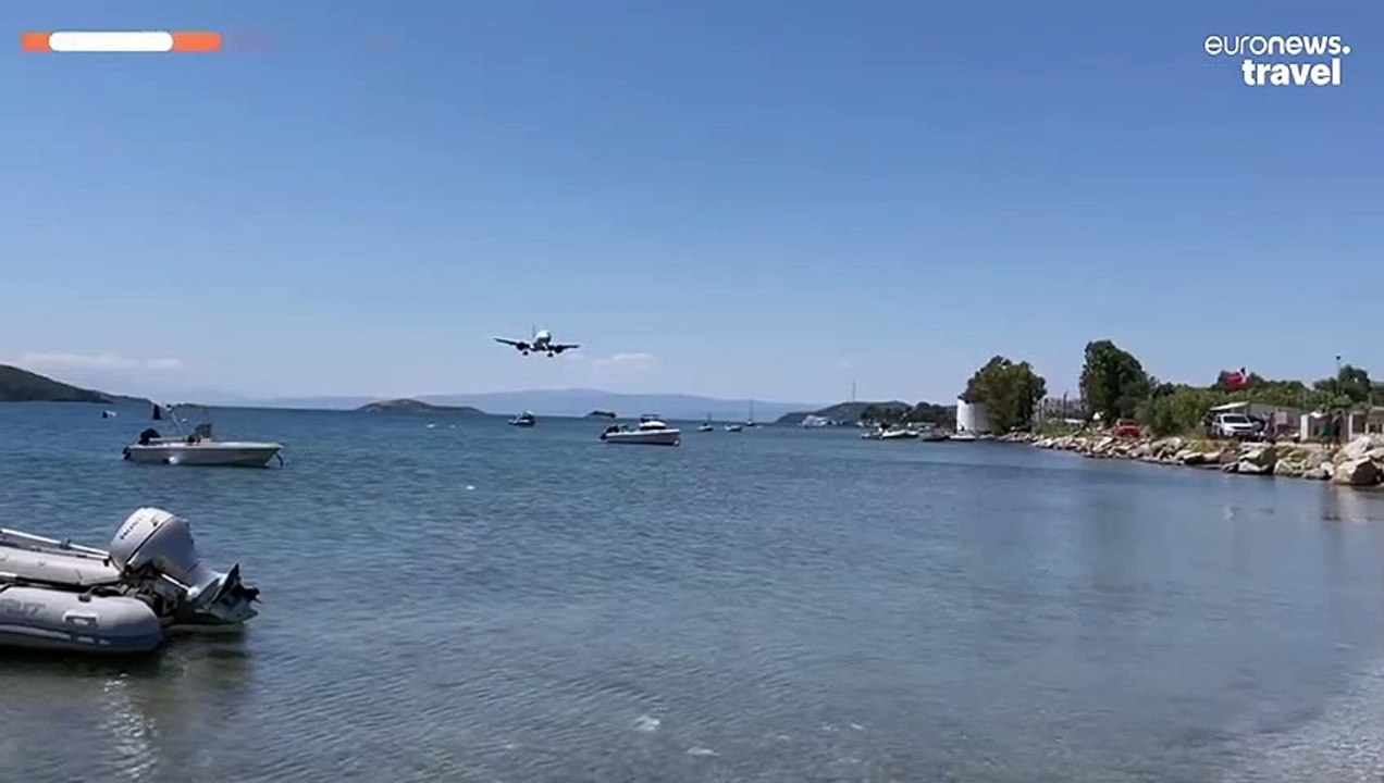 Viral video shows tourists duck as jet makes ‘lowest ever’ landing at Skiathos Airport
