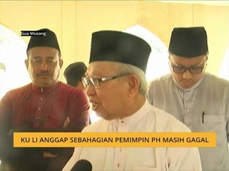 Ku Li anggap sebahagian pemimpin PH masih gagal