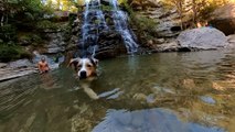 Ferragosto a bagno nell’acqua della cascata