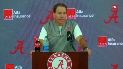 Nick Saban on Alabama's wide receivers heading into fall scrimmage