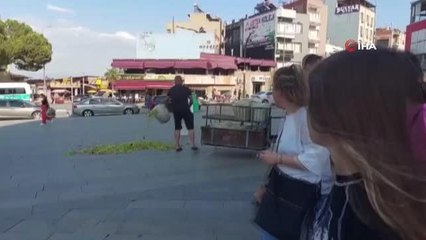 Eylem yapmak isteyen üreticiyi belediye başkanı sakinleştirdi