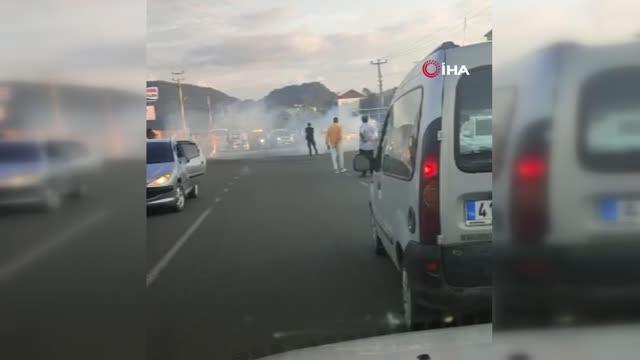 Düğün konvoyunda drift pahalıya patladı: 10 bin TL ceza, 60 gün ehliyetine el konuldu