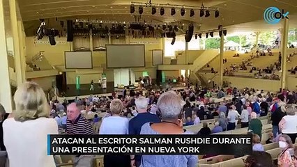 Incidente en una conferencia con el escritor Salman Rushdie