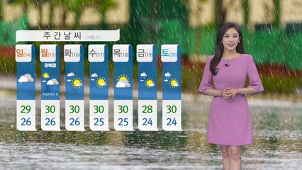 [날씨] 오늘 다시 전국 비...중서부 돌풍·벼락·강한 비 / YTN