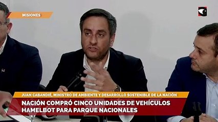 Nación compró cinco unidades de vehículos Hamelbot para Parque Nacionales