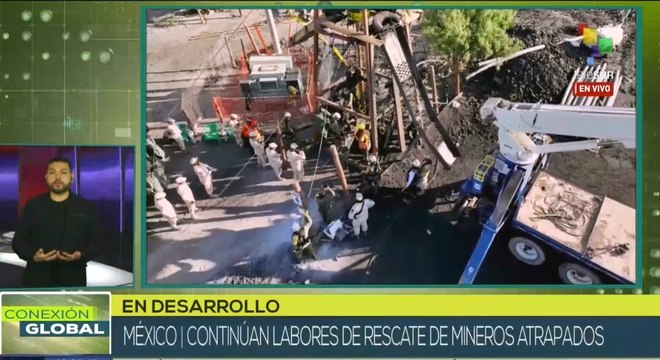 México confirma avance en labores de rescate de mineros atrapados