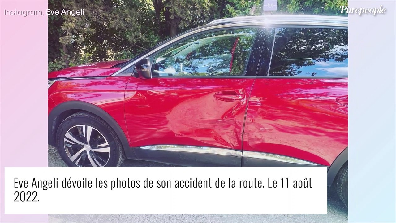 Eve Angeli victime d'un accident de la route, sa maman présente dans le véhicule