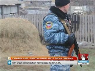 Laporan siasatan nahas MH17 sudah diterima