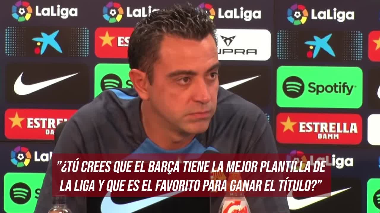 Se le cambio la cara con recado incluido al Madrid: Xavi y si el Barça es favorito...