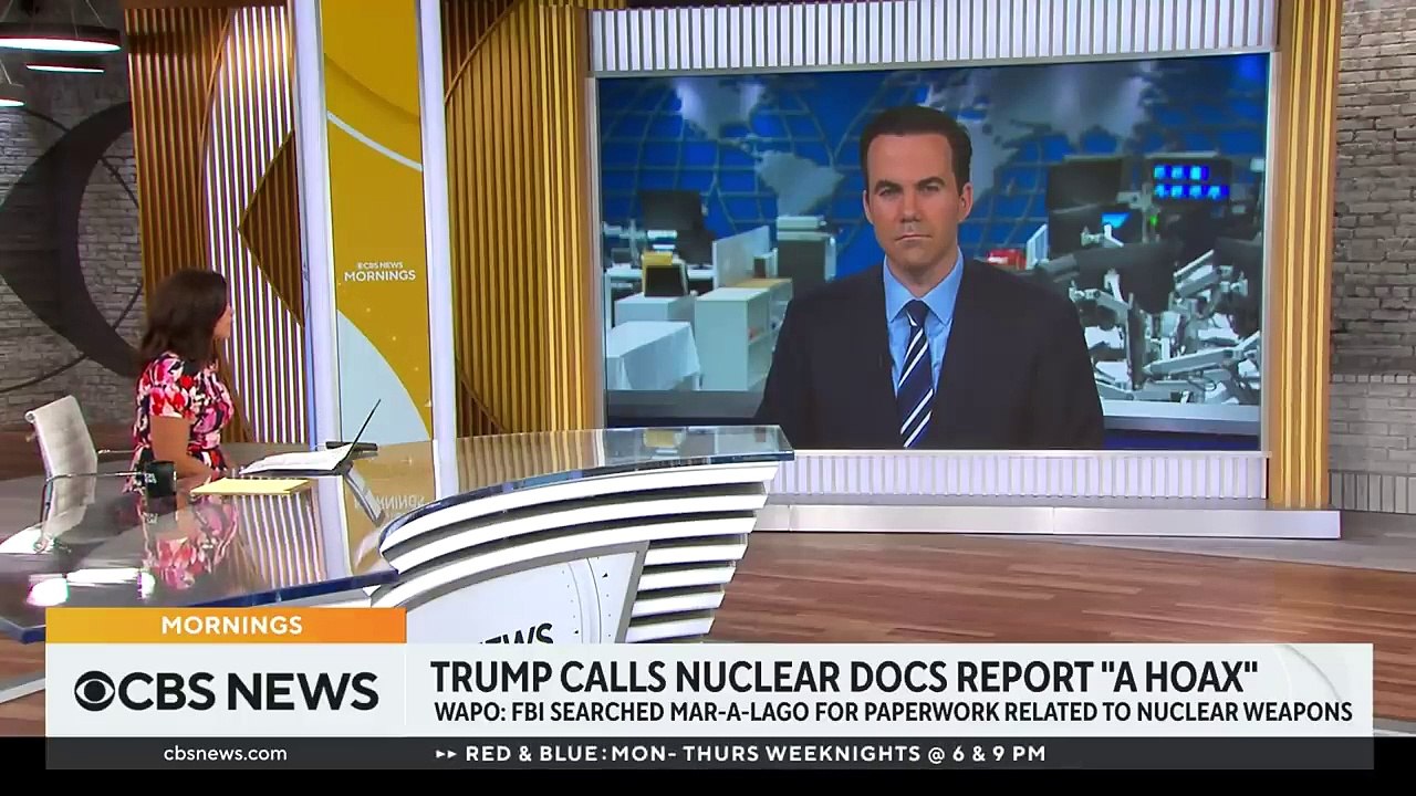 Trump responds to report of nuclear documents inside Mar-a-Lago
