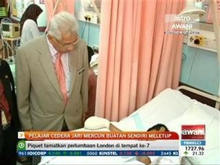 Pelajar cedera jari mercun buatan sendiri meletup