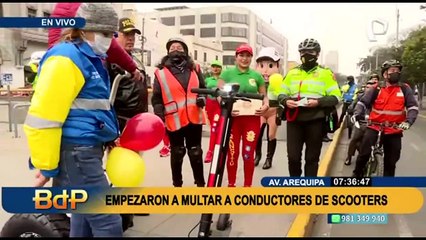 Policía ya comenzó a multar a conductores de scooters que no cumplan el reglamento