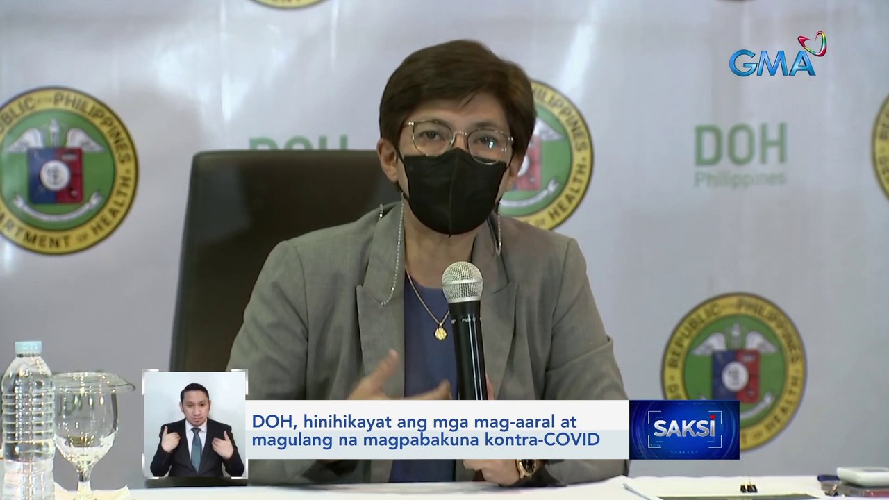 DOH, hinihikayat ang mga mag-aaral at magulang na magpabakuna kontra-COVID | Saksi