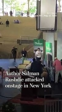 Salman Rushdie under attack