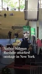 Salman Rushdie  under attack