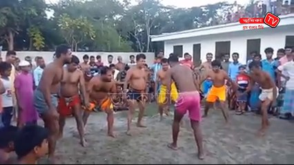 হা-ডু-ডু খেলার আয়োজন করা হয়