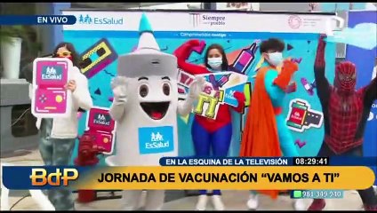 EsSalud organiza jornada de vacunación “Vamos a ti” en la Esquina de la Televisión