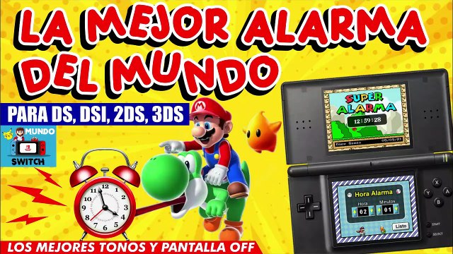 LA MEJOR ALARMA DEL MUNDO PARA NINTENDO DS, DSI, 2DS, 3DS R4 TWiLight Menu APP NEO DS HOMEBREW