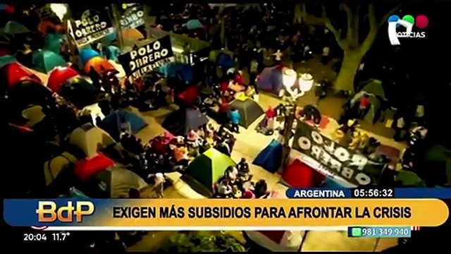 Crisis económica en Argentina: manifestantes exigen más subsidios para resistir alza de precios