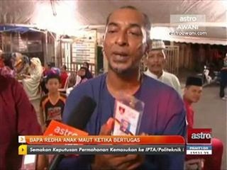 Bapa redha anak maut ketika bertugas