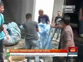 Sindiket proses serbuk ketum tumpas