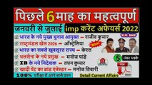 Last 6 Months Most Important Current Affairs 2022 in hindi _ करेंट अफेयर्स 2022 _ GK 2022 _ Group D. ( 1080 X 1920 )