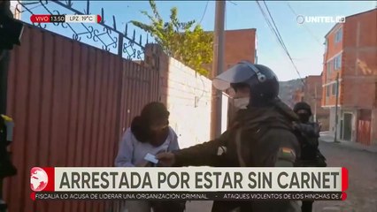 La Paz Arrestada por no portar su cédula de identidad