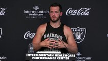 Derek Carr on the latest from Las Vegas Raiders camp